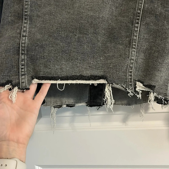 Vervet washed black distressed jean jacket - Picture 8 of 8